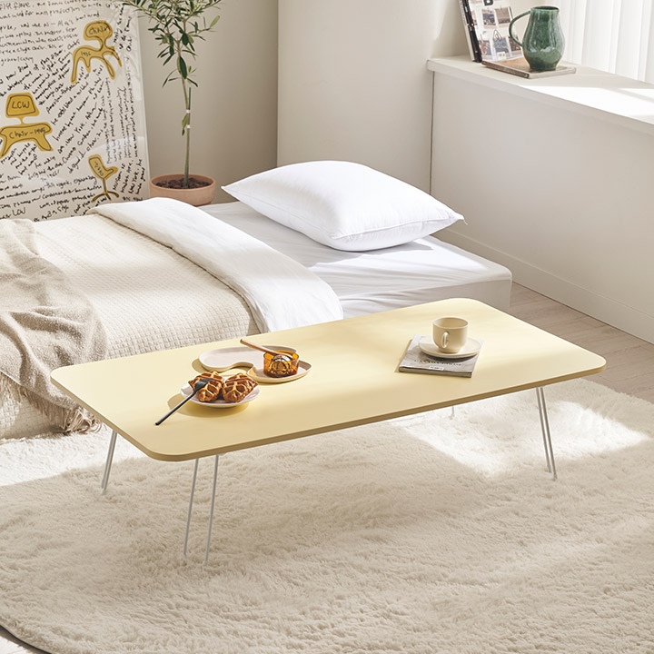 [삼익가구]폴앤 라운드 빅사이즈 접이식 테이블 1200