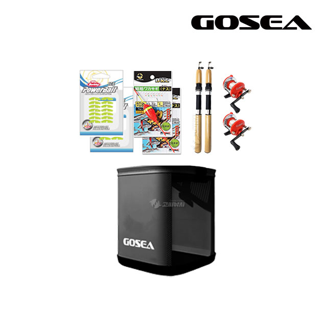 GOSEA 빙어 낚시 두레박 세트 GSF-12 얼음 낚시대 미니 릴 미끼 1인 - 상세 이미지 2