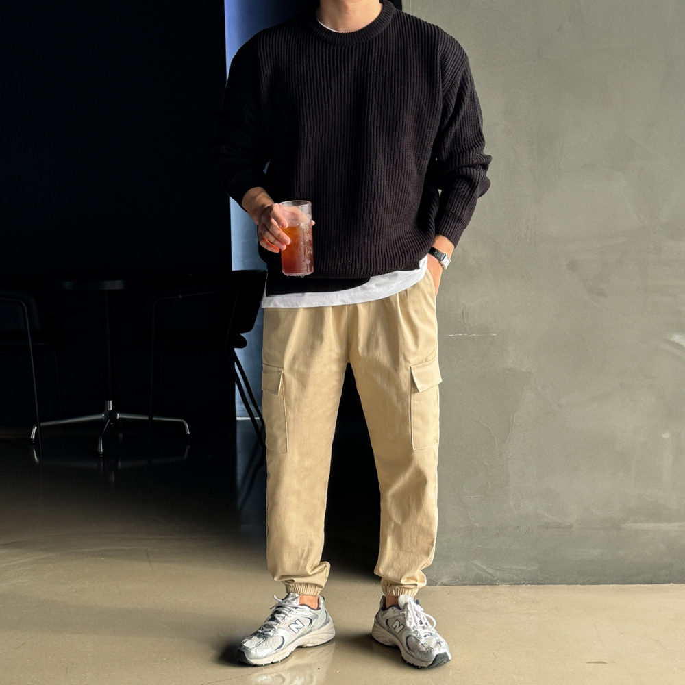 1+1 건빵바지 카고조거팬츠 이미지 7