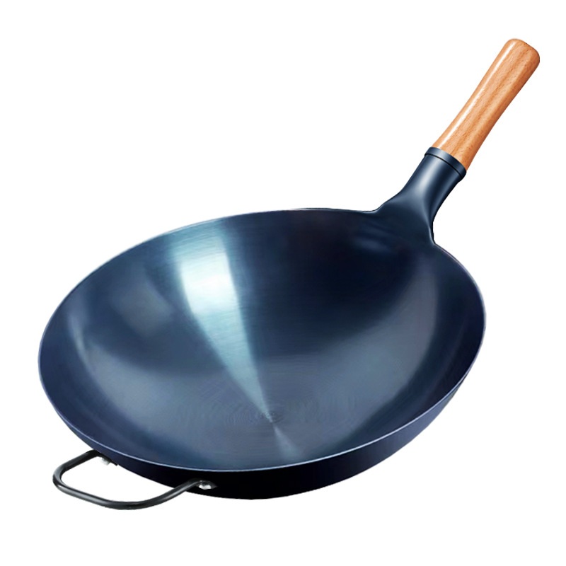 무쇠 웍 중식 주물 궁중팬 업소용 요리용 볶음팬 북경식 중국집용 프라이팬 기본형 30cm 이미지 6