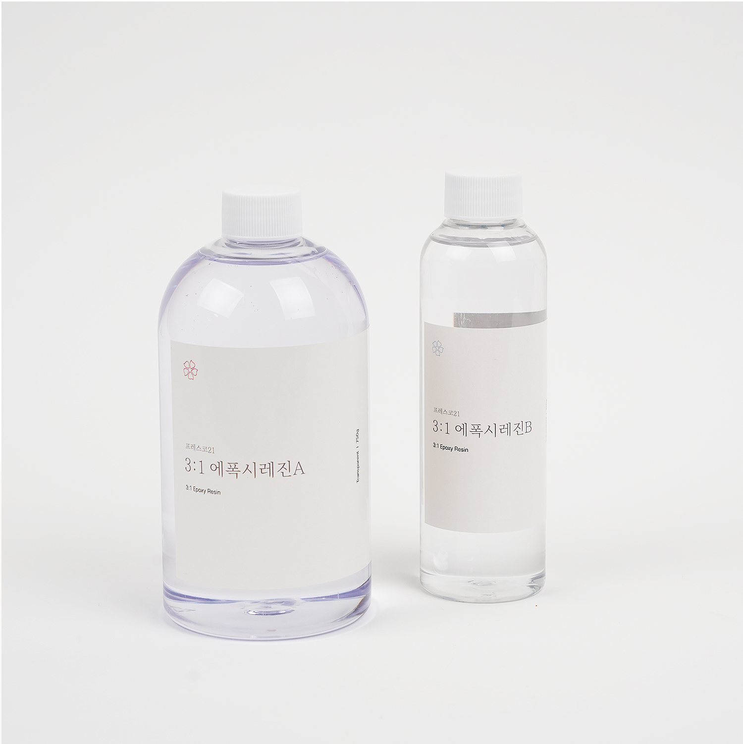 에폭시레진 크리스탈 투명 레진 공예 재료 2액형 3:1, 1:1 제품 이미지
