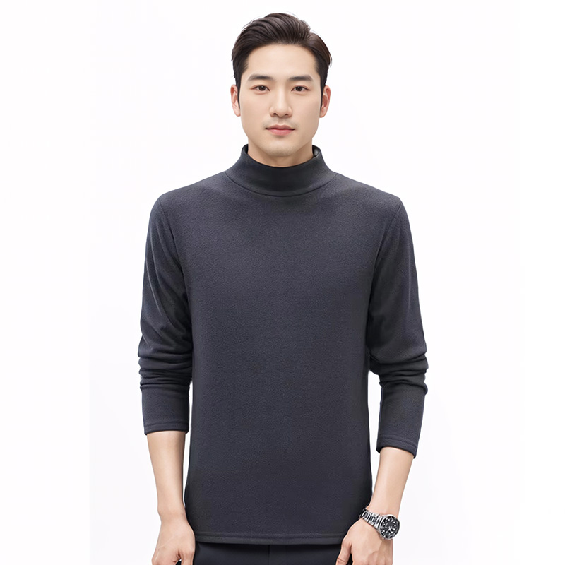 2중 기모 남자 목티 발열기모 폴라티 - 상세 이미지 2