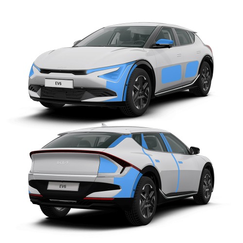 창원 PPF EV6 페이스리프트 PPF 필름 생활보호필름 헤드라이트 - 상품 이미지