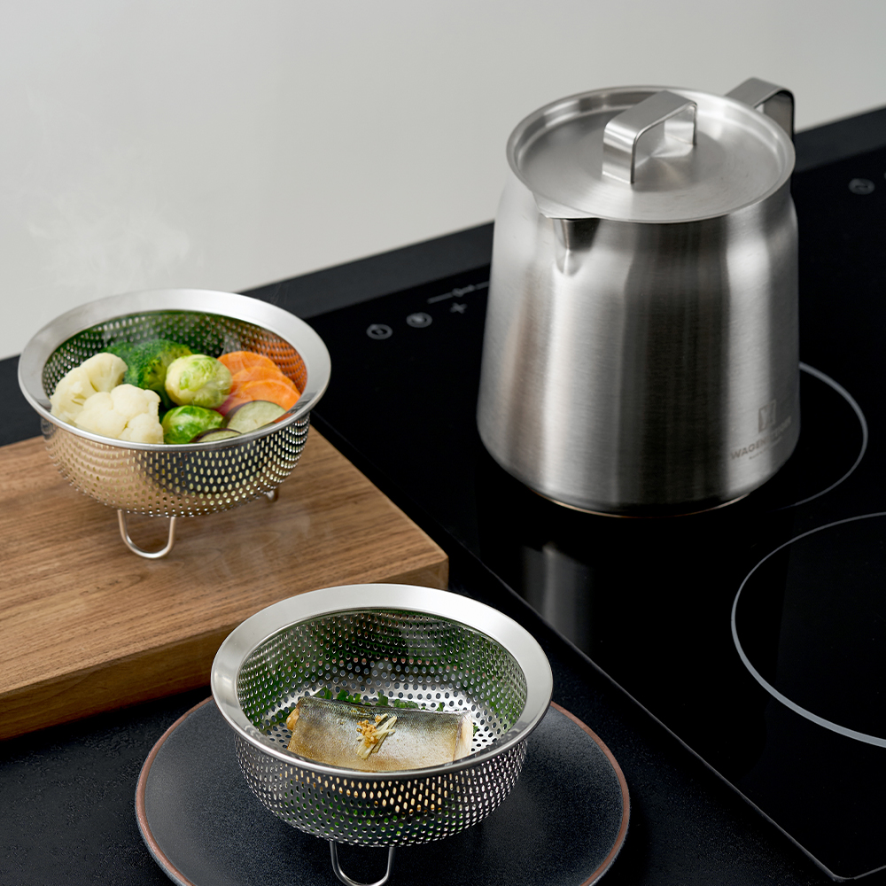 [단독] 바겐슈타이거 스텐 304 케틀팟 2종 택1 + 케틀팟 펀칭스티머 인덕션 냄비 주전자 찜기