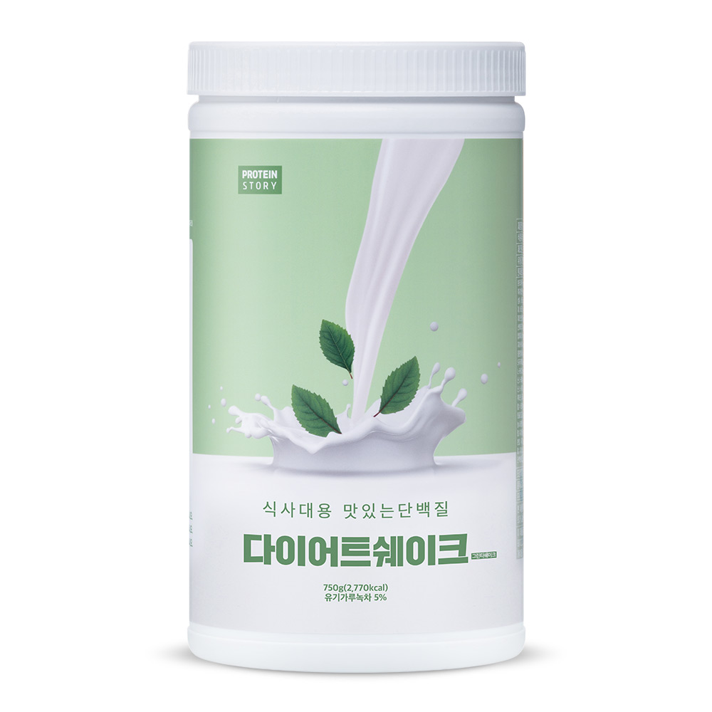 프로틴스토리 식사대용 맛있는 단백질 다이어트 쉐이크 그린티쉐이크 750g - 상품 이미지