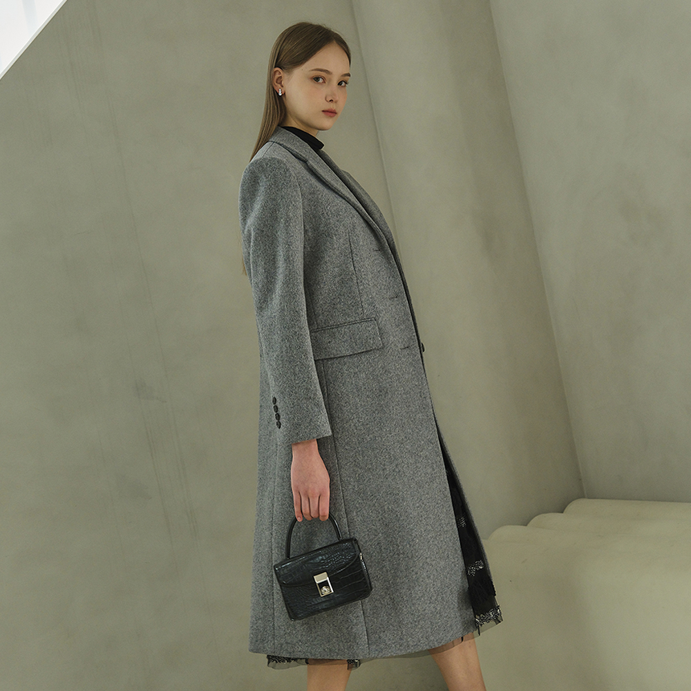 HAILEY Single tailored coat (AW Hainsworth)_grey 이미지 2