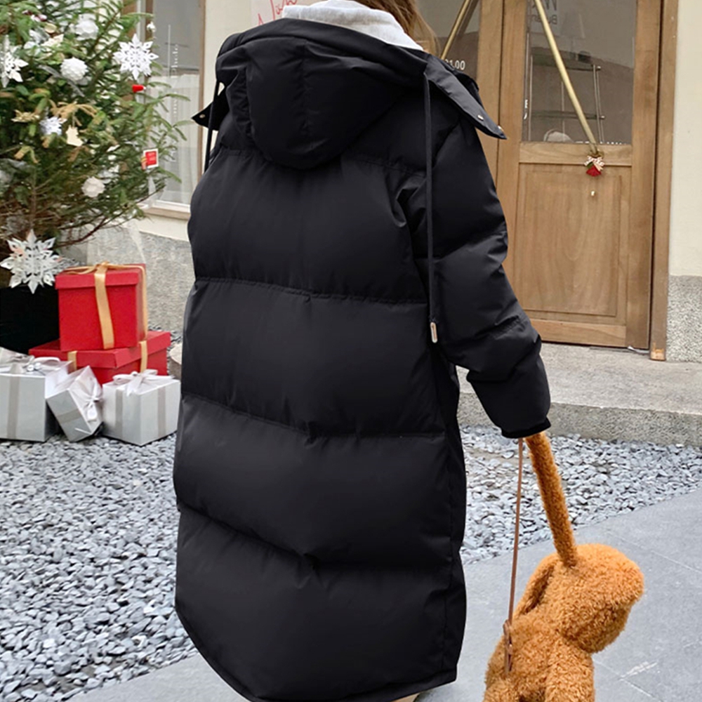 올겨울유행패딩 여성 모자달린 야상 롱롱 패딩 이미지 7