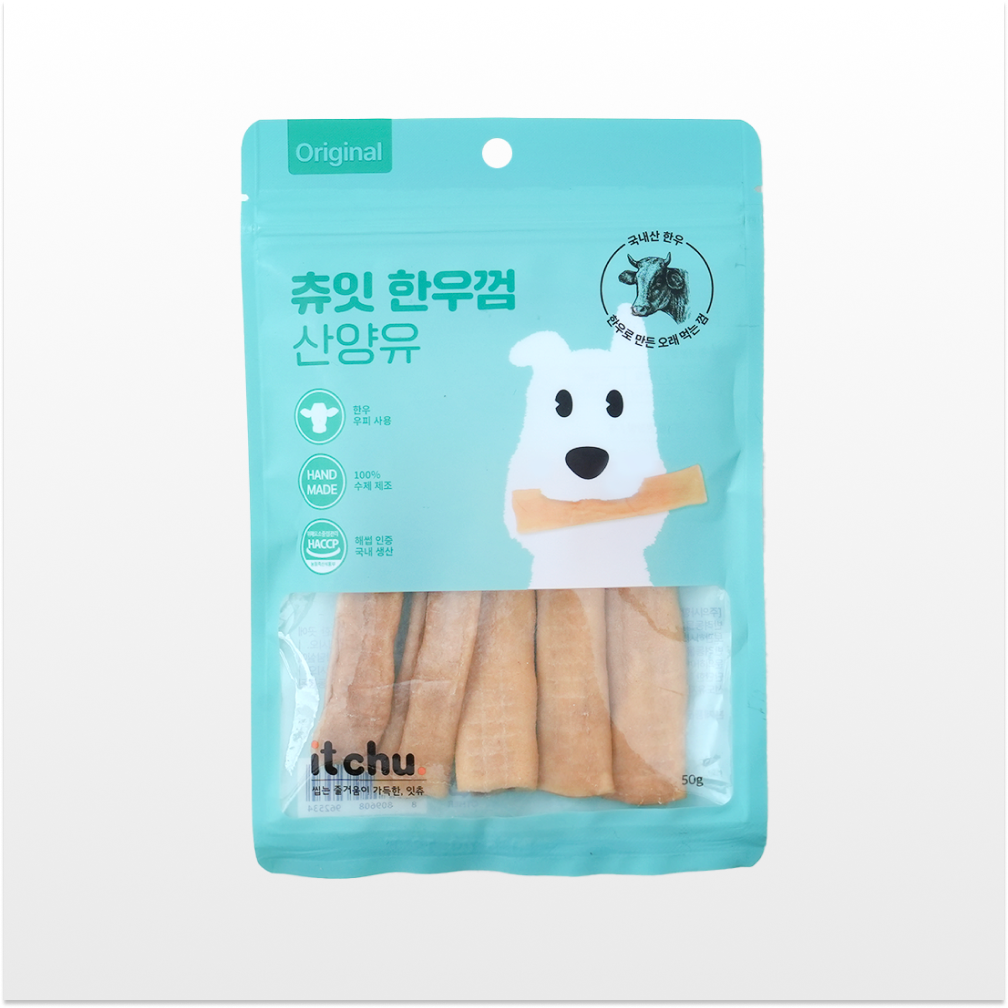 츄잇 한우껌 강아지 오래먹는 간식 개껌 소가죽 이갈이 간식 50g, 1개 - 상세 이미지 2