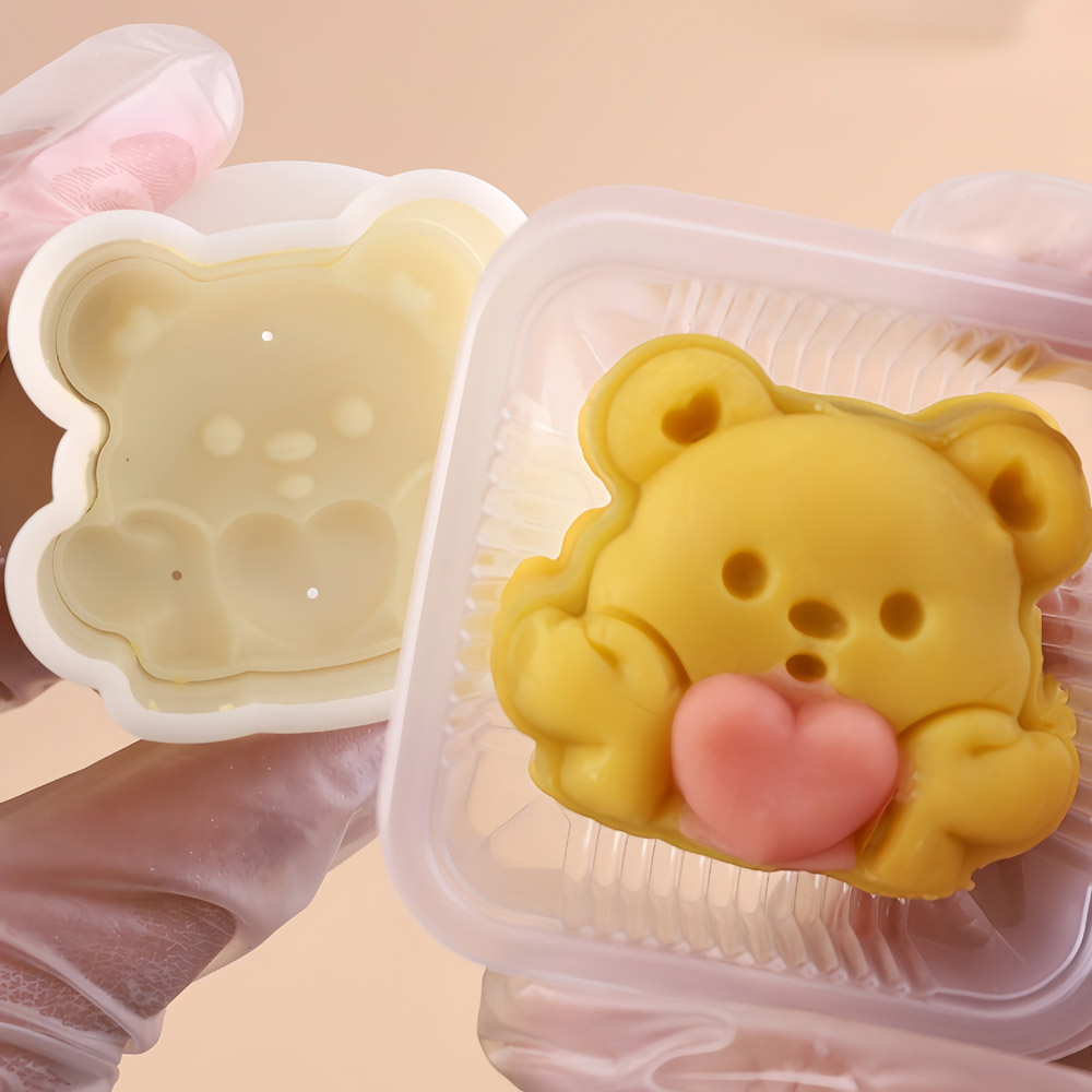 내마음을 받아줘 곰돌이월병틀2종 50g 통통 월병프레스50g 베어 모양 쿠키틀 떡살 - 상세 이미지 5