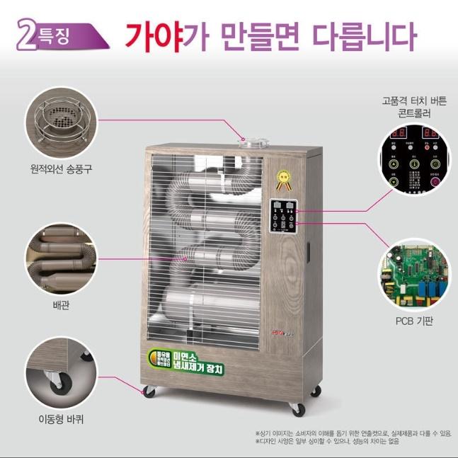 20평 석유난방기 돈풍기 오일튜브히터 캠핑장 주름관히터