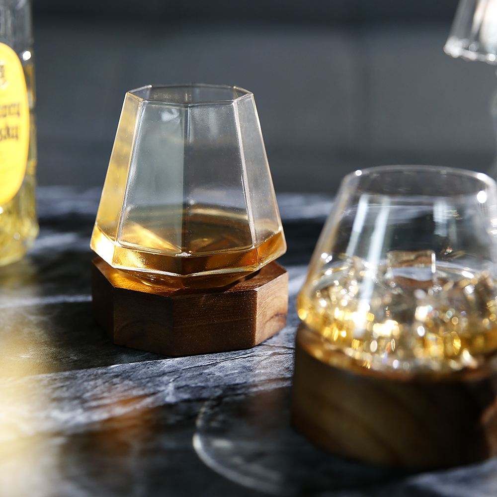 플라라 쉐이크 하이볼 온더락잔 양주잔 언더락잔 에어링 스월링 위스키잔 코스터 세트 라운드