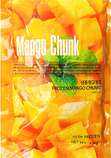 냉동 망고 다이스 1kg(아이스박스 무료) 청크 과일 빙수 카페 음료 스무디 에이드 주스 쥬스