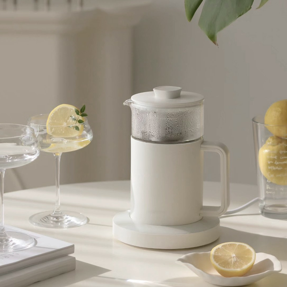 단미 유리 전기 티포트 보온 분유 커피 캠핑 무선  550ml KET01