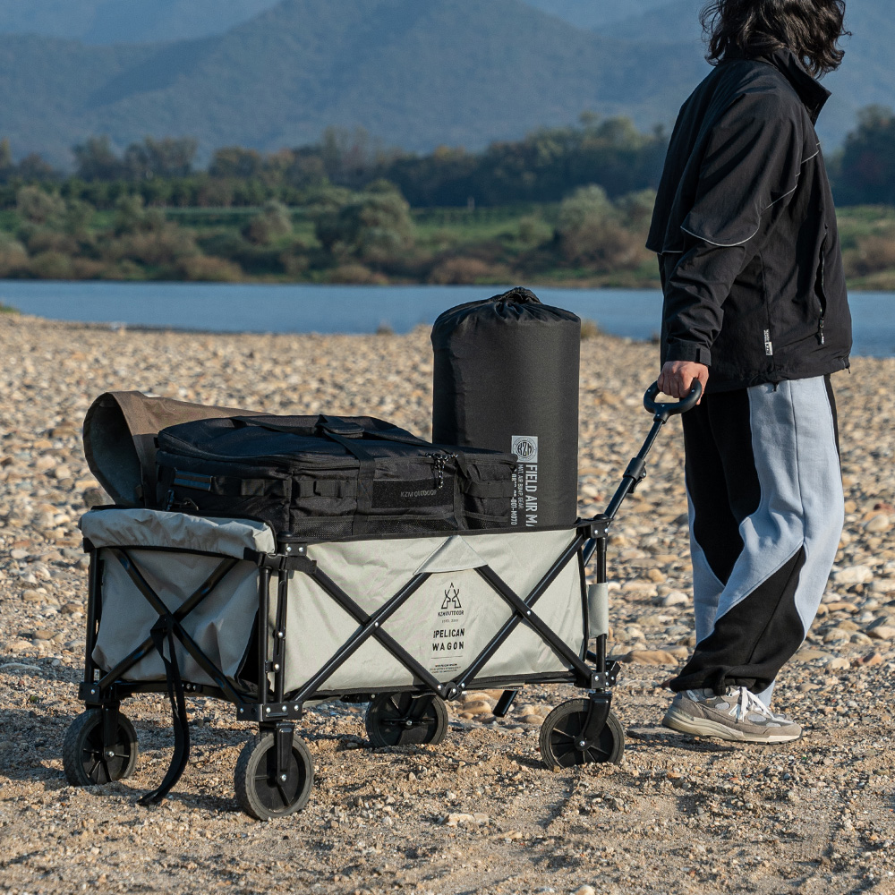 NEW 펠리컨 캠핑웨건 확장형 접이식 광폭 웨건 카트 캠핑용품