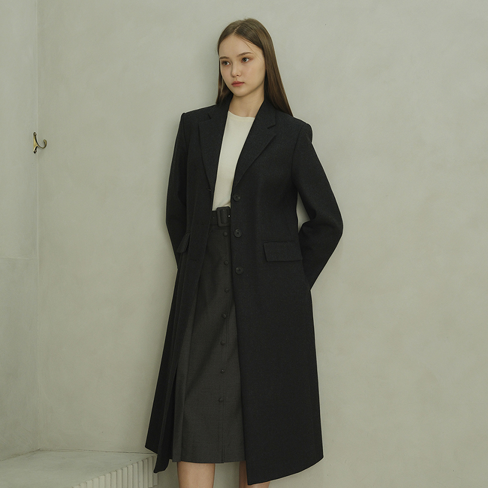 HAILEY Single tailored coat (Alfred Brown)_charcoal 이미지 2