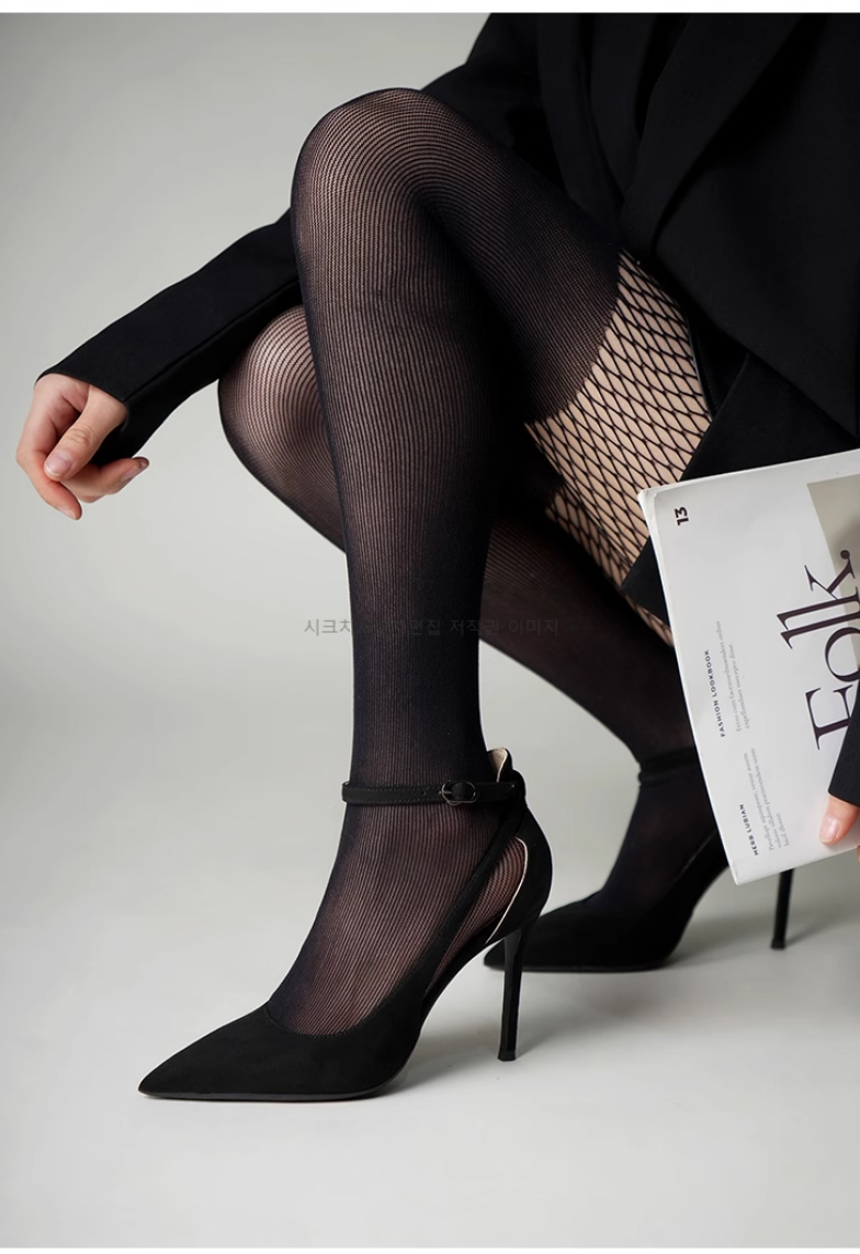 세루카 6,8,10cm 스웨이드 스틸레토 발목 스트랩 힐 1color 상세 이미지 6