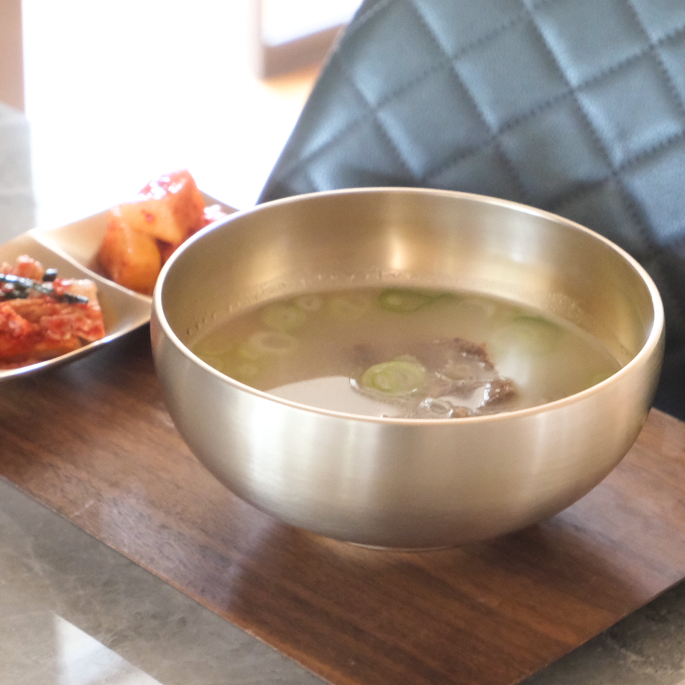거창유기 수공예 방짜 유기 신옥면기 냉면 둥근 우동 한식 탕 비빔밥 놋 그릇 이미지 8