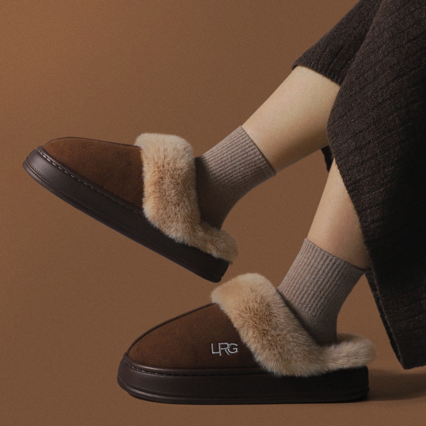 겨울 털 슬리퍼 키높이 방한 사무실 통굽 실내화