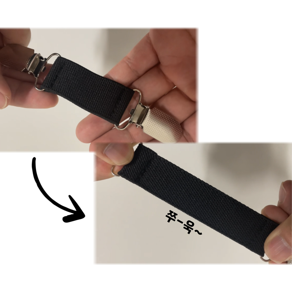 옷 소매 집게 클립 셔츠 고정 걷게 집개 2p - 상세 이미지 4