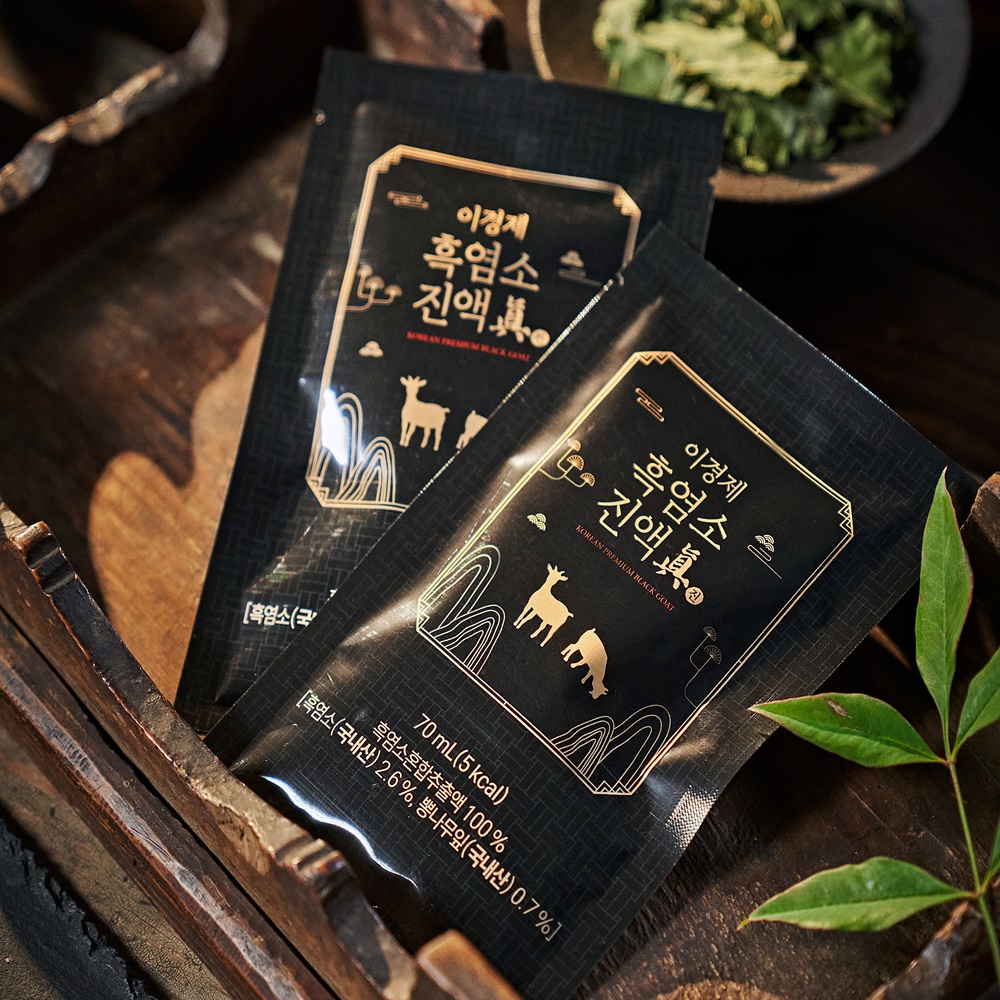 (총 2박스 60포 2개월분) 이경제 흑염소 진액 진 엑기스 즙 이경재 국내산 리뉴얼 70ml 30포, 2개