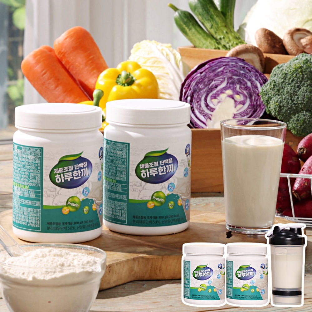 체중조절 단백질 하루한끼 1세트 아침간편식 다이어트 단백질 쉐이크 분말 파우더 프로틴 - 메인 이미지