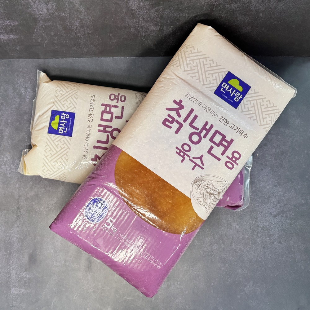 면사랑 냉동 칡냉면용 냉면육수 업소용 물냉면 5kg x 2개 - 상세 이미지 4