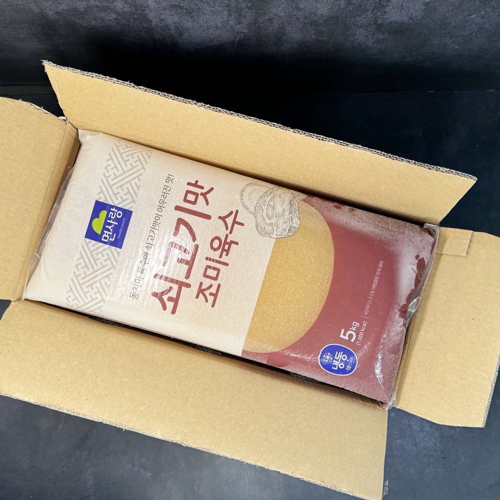 면사랑 냉동 쇠고기맛 냉면육수 업소용 물냉면 5kg x 2개 - 상세 이미지 4