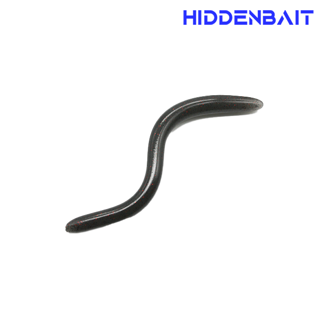 히든베이트 에르사 프리리그 배스웜 배스낚시 소프트베이트 H006 GRAY RED BLACK, 12.7cm(5인치) - 상품 이미지