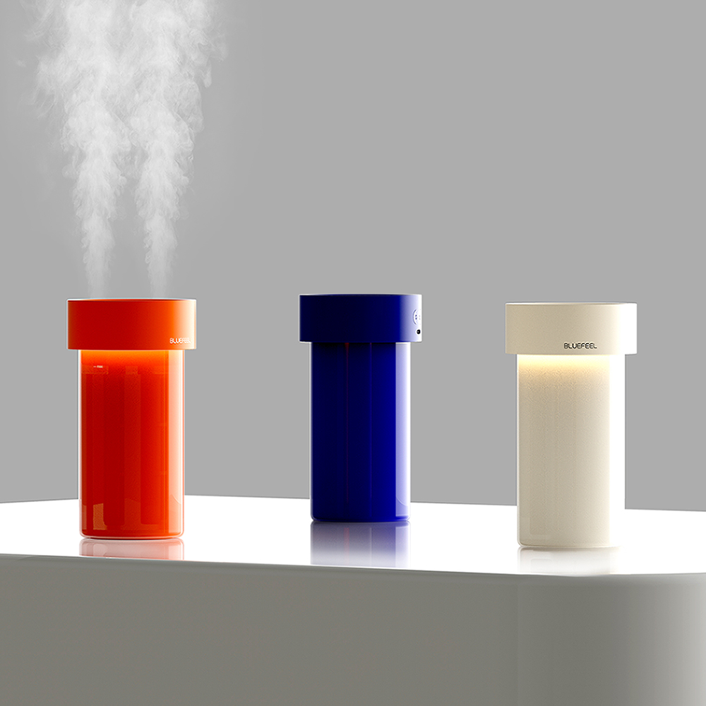 블루필 듀얼젯 1L 대용량 미니 가습기 사무실 캠핑 탁상용 비염 휴대용 차량용 소형