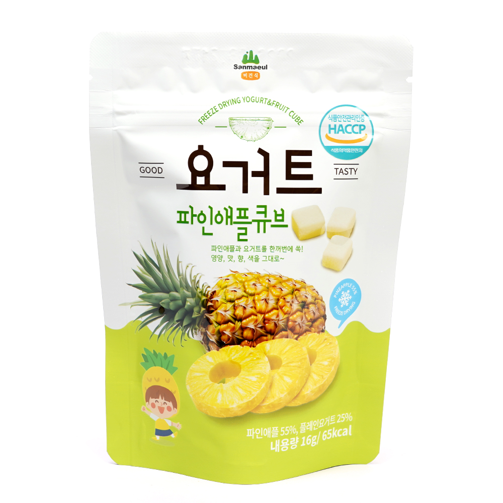 요거트 파인애플 큐브 파우치 (16g) 아이간식 - 상세 이미지 2
