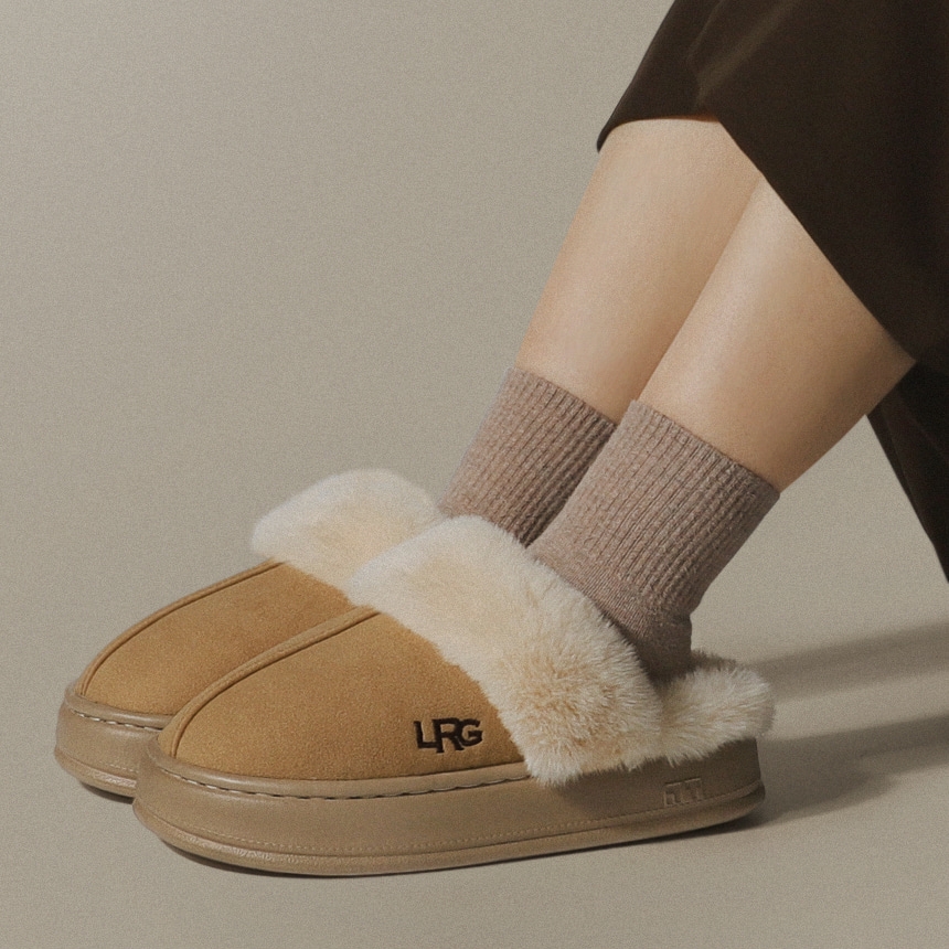 겨울 털 슬리퍼 키높이 방한 사무실 통굽 실내화