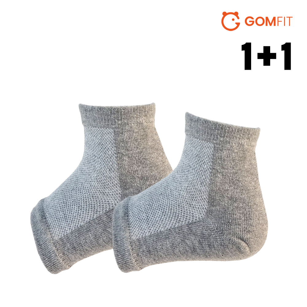 곰피트 1+1 실리콘 앞트임 풋각질케어 발 뒤꿈치 보습양말 - 상품 이미지
