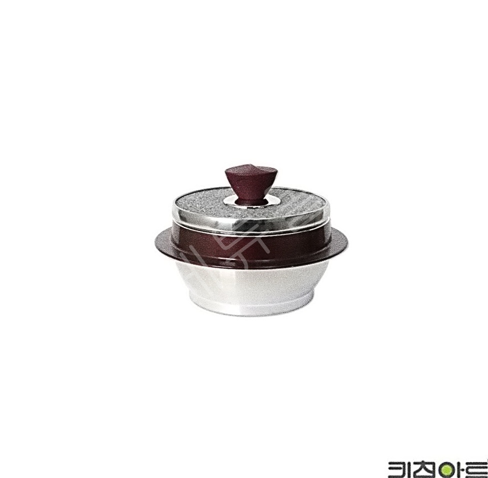 4인용 솥밥짓기 인덕션 자연석 스텐돌솥 17cm 밥맛좋은 가정용 인덕션 알루미늄 곱돌솥 중형 : 베튜몰