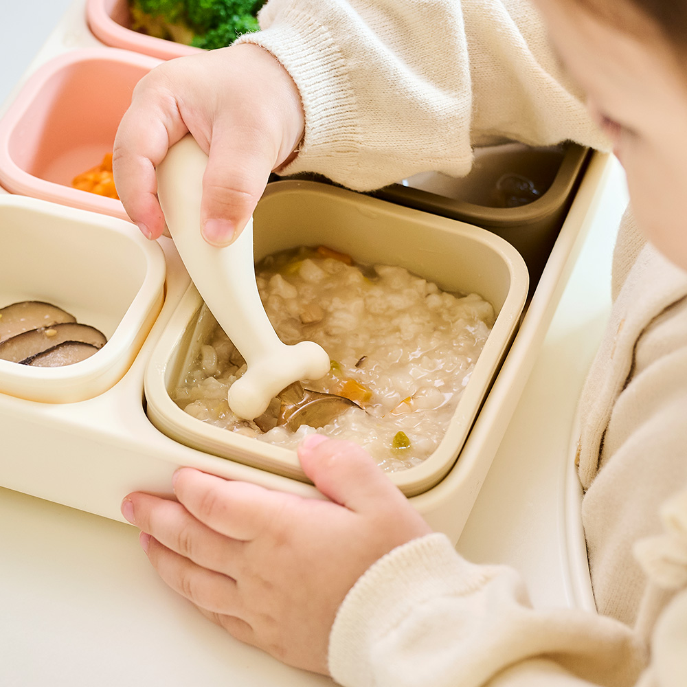 아띠래빗 아기 흡착식판 모듈형 실리콘 식판 유아 토핑이유식 소분 보관용기