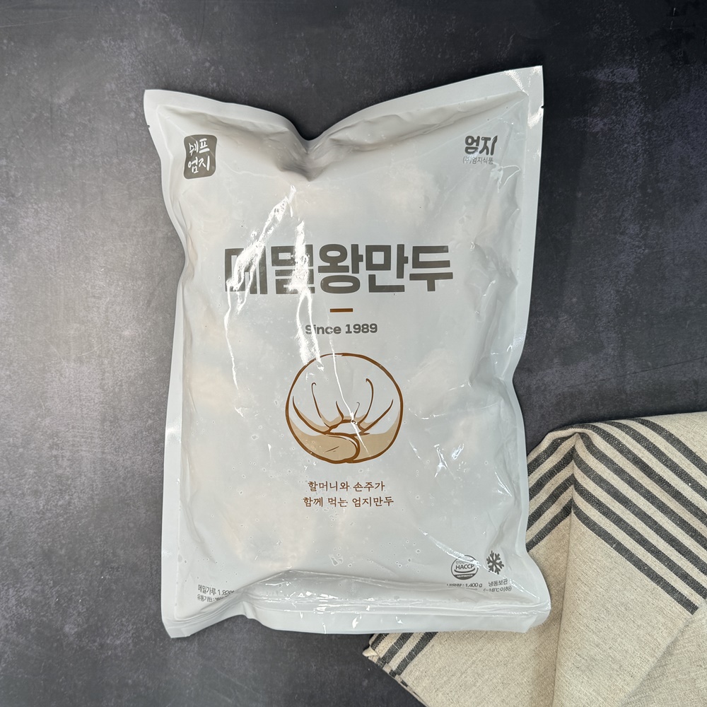 엄지식품 엄지 메밀 왕만두 만두 전골 고기, 1.4kg, 1개