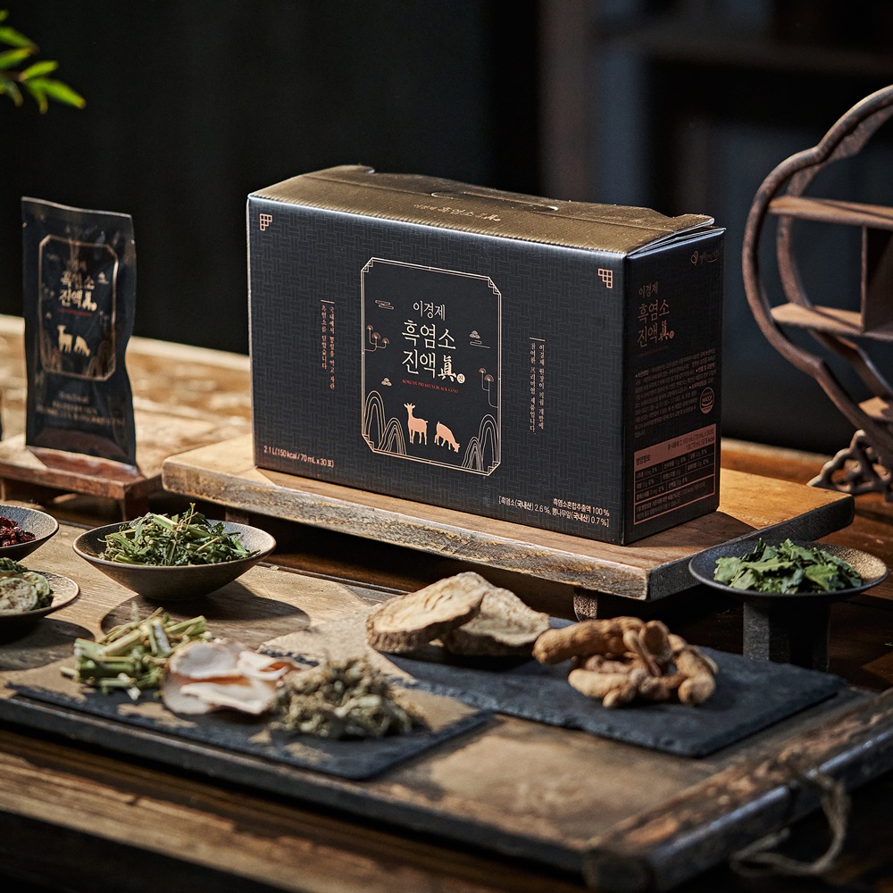 (총 2박스 60포 2개월분) 이경제 흑염소 진액 진 엑기스 즙 이경재 국내산 리뉴얼 70ml 30포, 2개