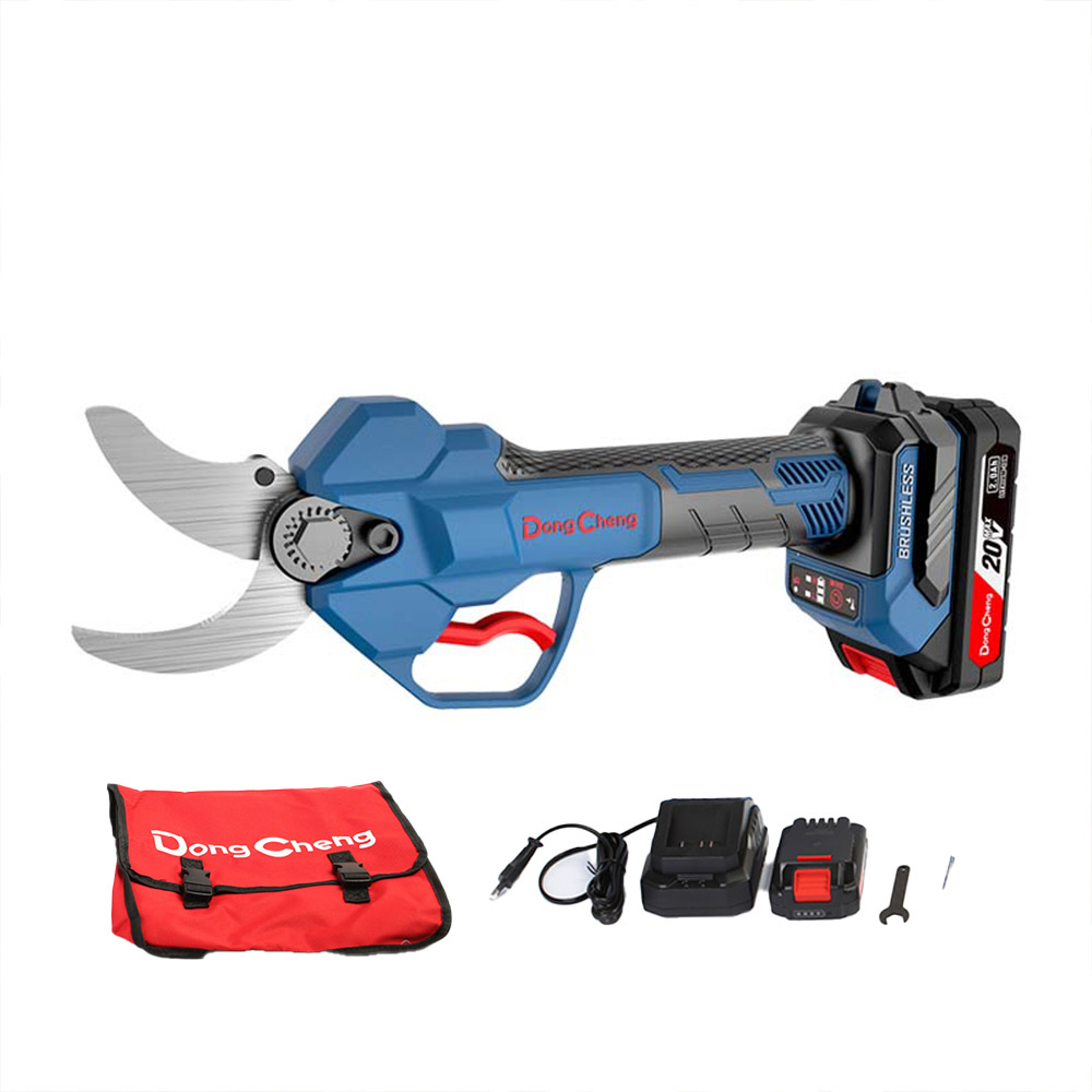 20V 전동 무선 전기 전지가위 가지치기 35mm 배터리 2개 세트