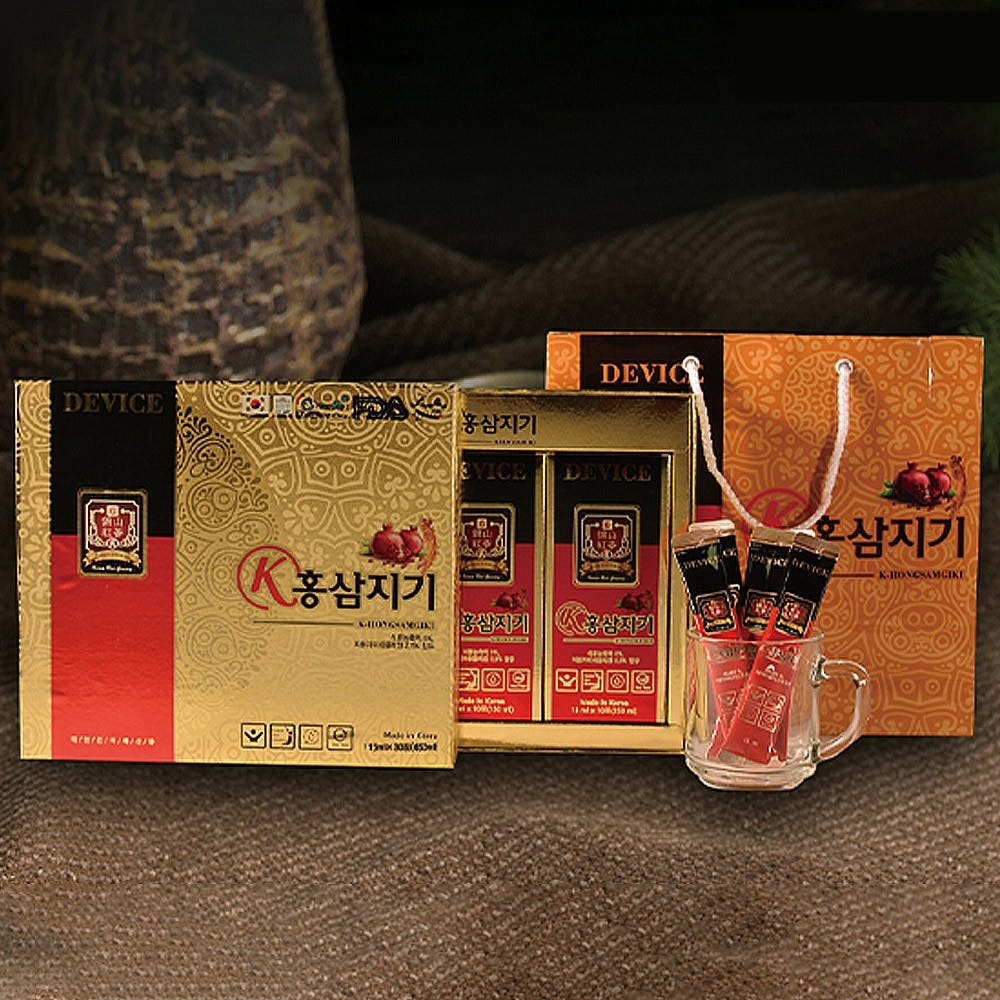 K-홍삼지기 홍삼스틱 30포 홍삼 석류 저분자 피쉬 콜라겐 진액 농축액