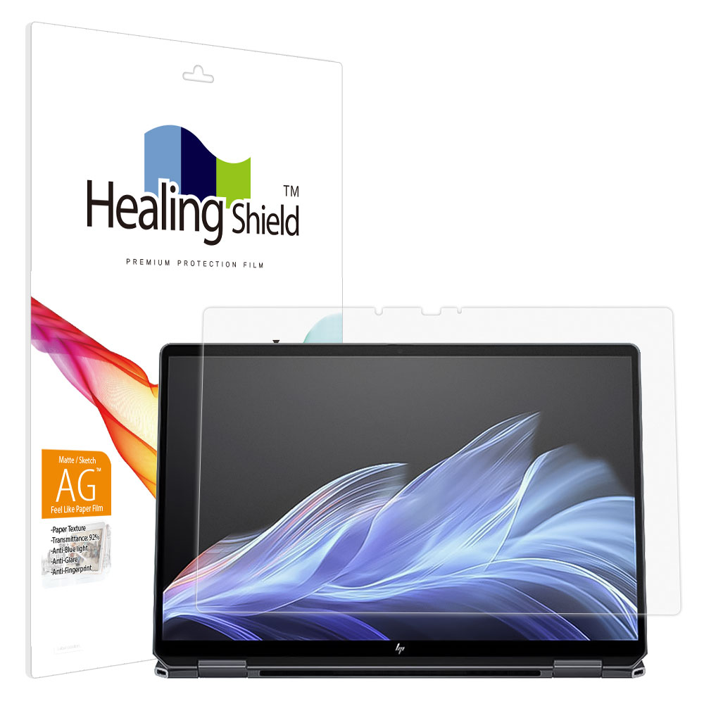 HP 옴니북 울트라 플립 14-fh0051TU 2024 항균 종이질감 블루라이트차단 액정보호필름 - 메인 이미지