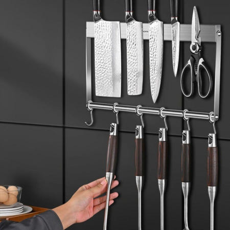 [조영]하라스자석 칼걸이 소품걸이 칼거치대 행거 칼정리 40CM