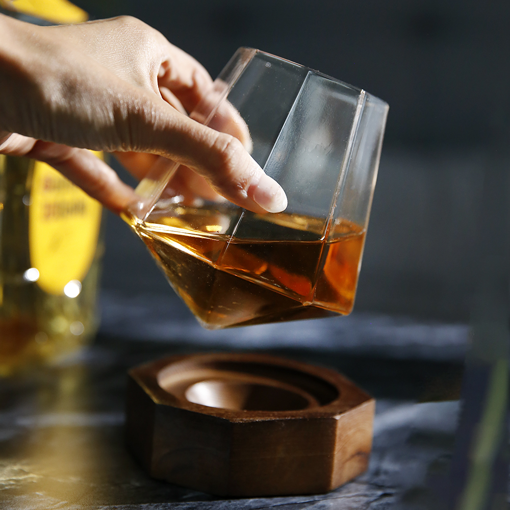 플라라 쉐이크 하이볼 온더락잔 양주잔 언더락잔 에어링 스월링 위스키잔 코스터 세트 라운드