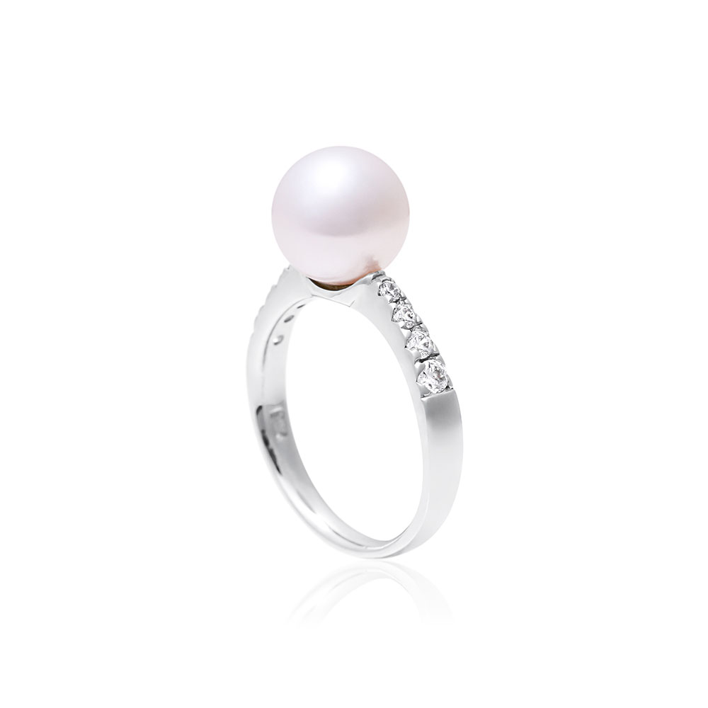 자이 돋보이는 9 - 10mm 14K 18K 해수 아코야 진주반지 AAA+ - 상세 이미지 2