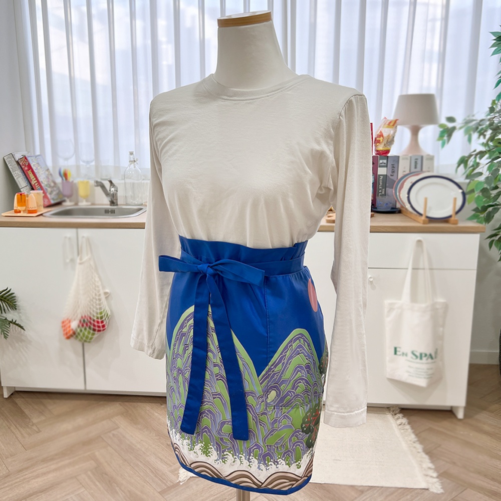 제이아트 한국기념품 예쁜앞치마 유학생 선물 기업답례품 일월오봉도앞치마