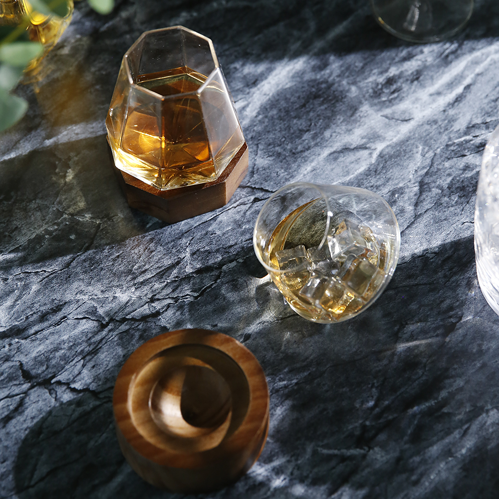 플라라 쉐이크 하이볼 온더락잔 양주잔 언더락잔 에어링 스월링 위스키잔 코스터 세트 라운드