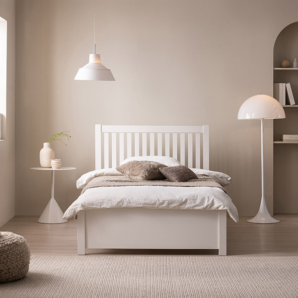 [삼익가구]어라운드 원목 침대(210T 본넬스프링 매트리스-슈퍼싱글)