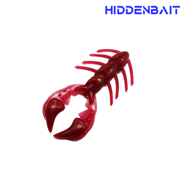 히든베이트 텔레스토 호그웜 배스웜 배스루어 H003 WATERMELON, 8.9cm - 상세 이미지 5