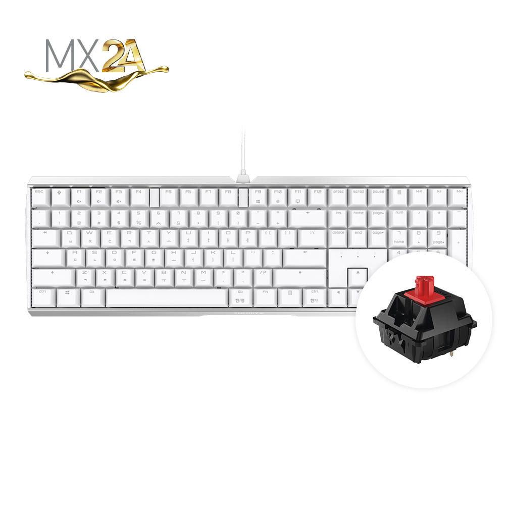 체리 MX 3.0S 기계식 키보드 무보강 키보드 풀배열 키보드 화이트 키보드