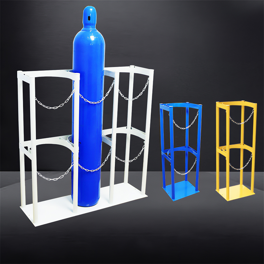 더우글 가스통 거치대 가스 용기 보관 산소통 보관함 전도방지 3병용 이미지 4