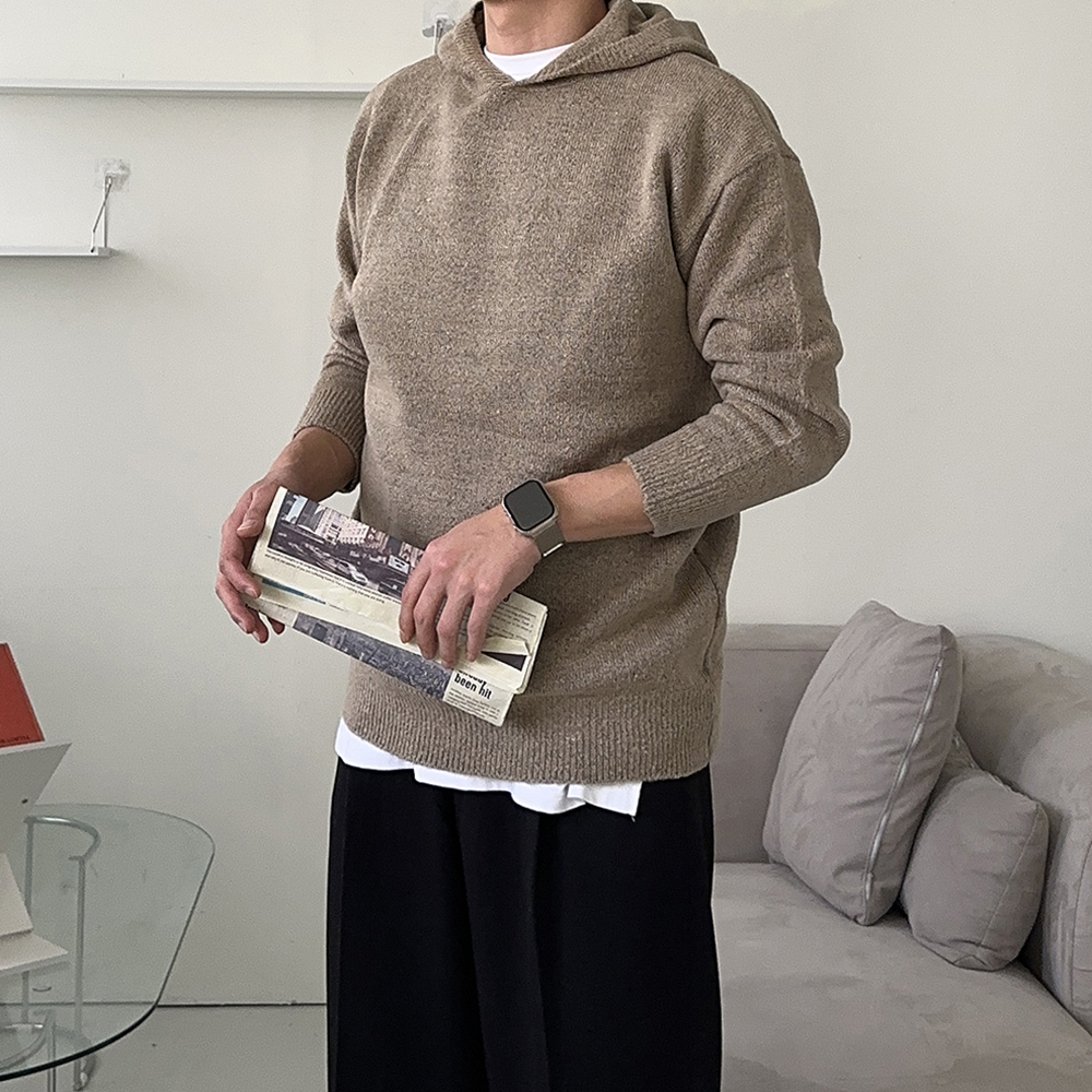 남자 니트 디테일