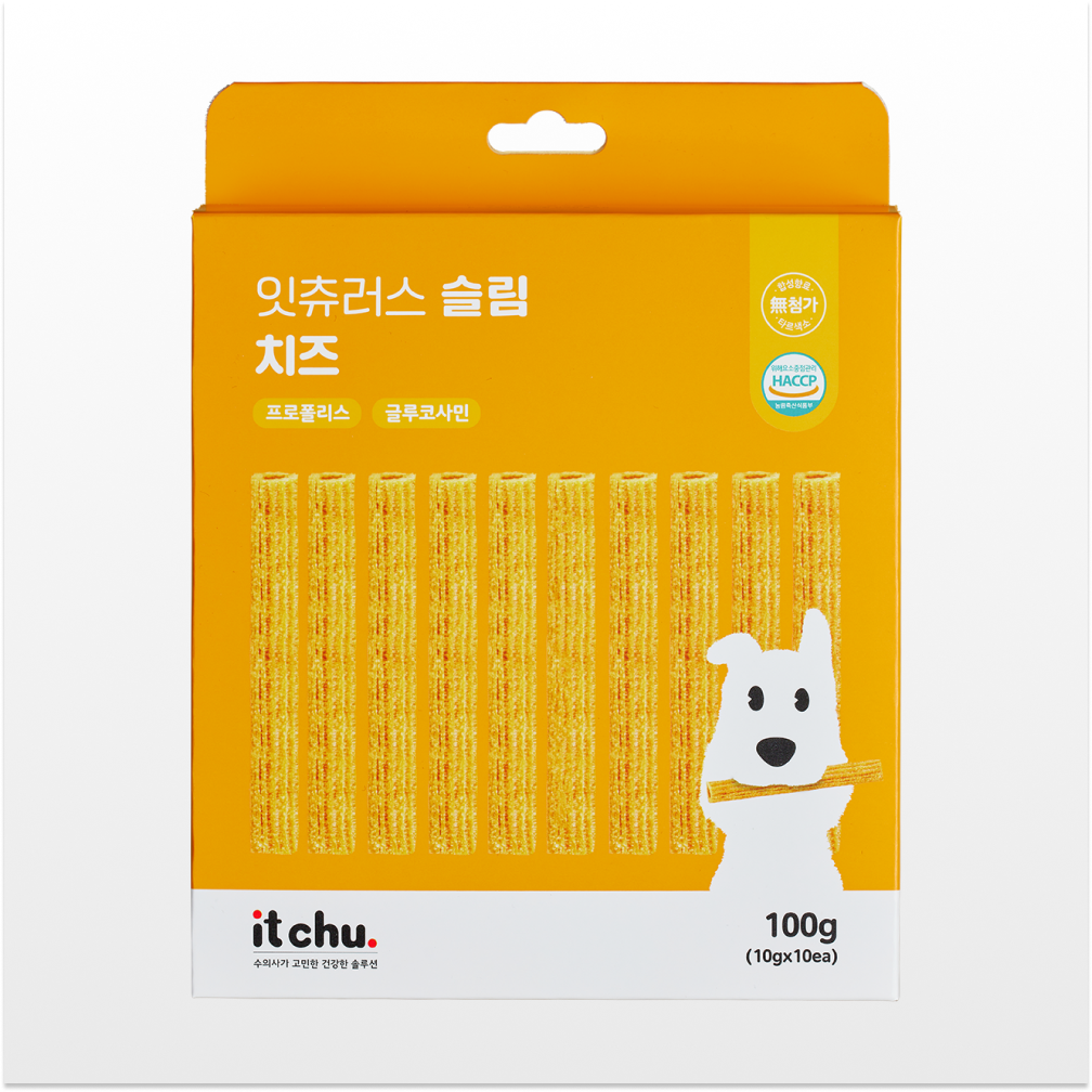 잇츄러스 슬림 오래먹는 강아지 껌 덴탈껌 치석제거 알러지 간식(오리지널/치즈) - 상세 이미지 2